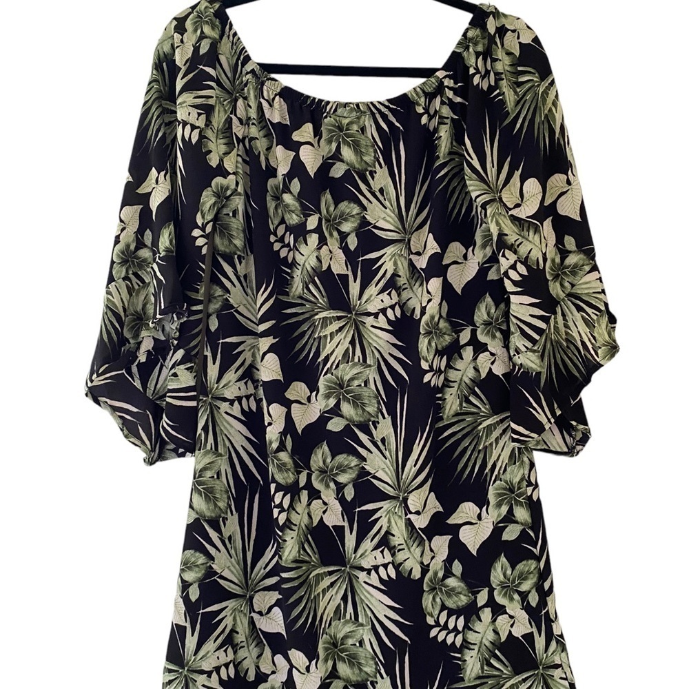 Bobeau tropical, print dress - Picture 2 of 3
